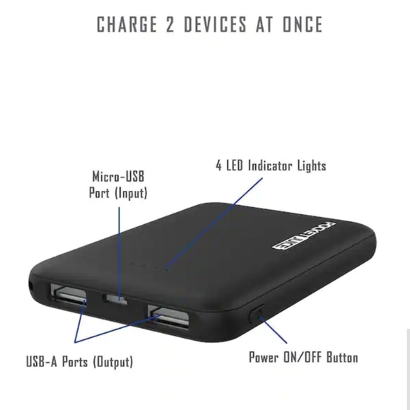 Tzumi PocketJuice 4000 Portable Cellphone/Tablet Battery High Speed Charger NIB - Picture 4 of 7